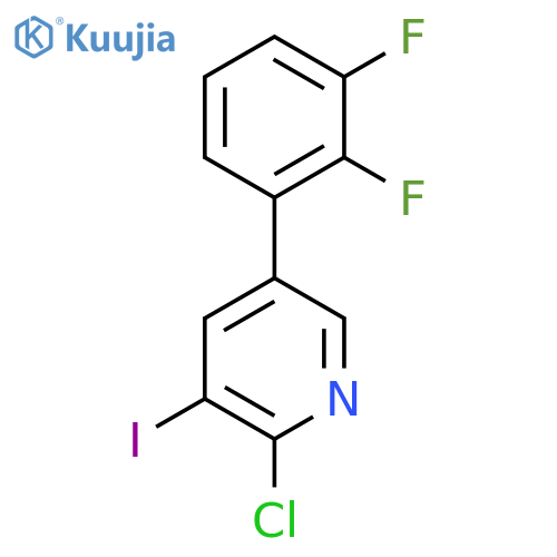 2-Chloro-5-(2,3-difluorophenyl)-3-iodopyridine structure