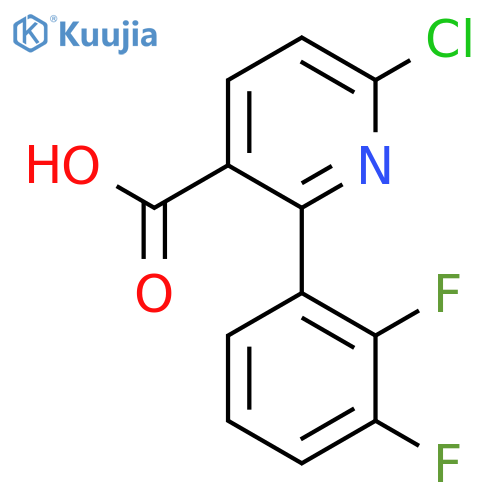 6-Chloro-2-(2,3-difluorophenyl)nicotinic acid structure