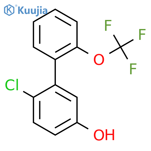 6-Chloro-3-hydroxy-2'-(trifluoromethoxy)biphenyl structure