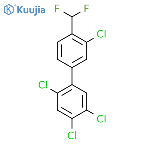 4'-Difluoromethyl-2,4,5,3'-tetrachlorobiphenyl structure