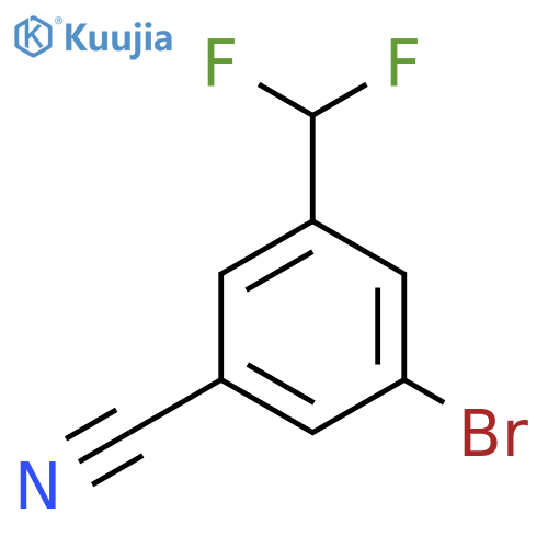 3-Bromo-5-(difluoromethyl)benzonitrile structure