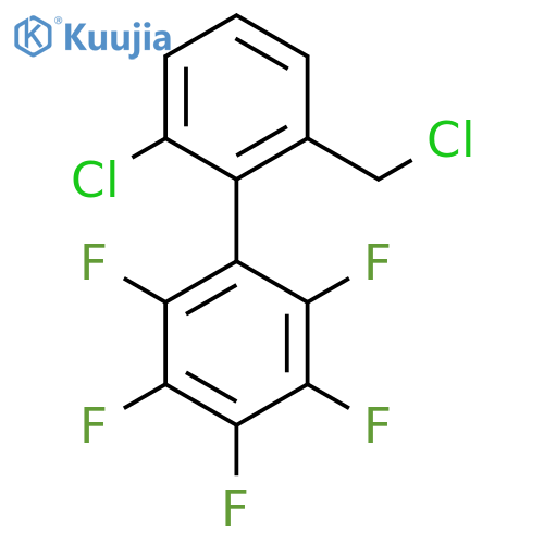 6'-Chloro-2'-chloromethyl-2,3,4,5,6-pentafluorobiphenyl structure