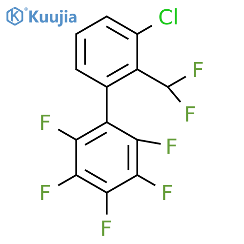 3'-Chloro-2'-difluoromethyl-2,3,4,5,6-pentafluorobiphenyl structure