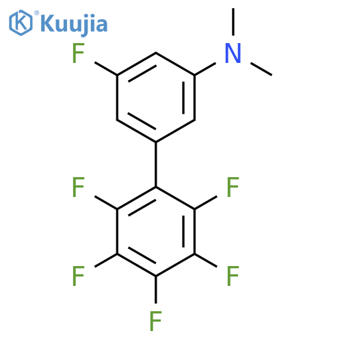 (5,2',3',4',5',6'-Hexafluorobiphenyl-3-yl)-dimethyl-amine structure