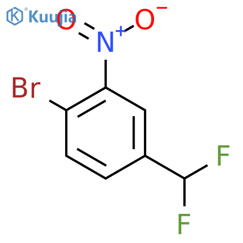 1-Bromo-4-(difluoromethyl)-2-nitrobenzene structure
