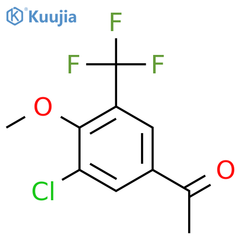 3'-Chloro-4'-methoxy-5'-(trifluoromethyl)acetophenone structure
