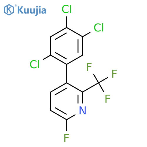 6-Fluoro-3-(2,4,5-trichlorophenyl)-2-(trifluoromethyl)pyridine structure