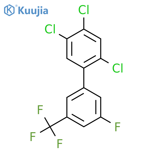 5'-Fluoro-2,4,5-trichloro-3'-(trifluoromethyl)biphenyl structure