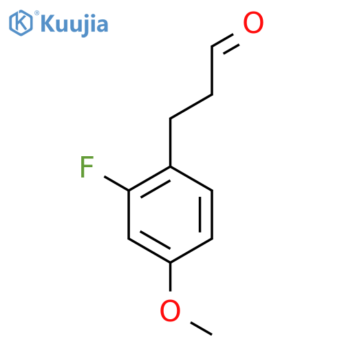 3-(2-fluoro-4-methoxyphenyl)propanal structure