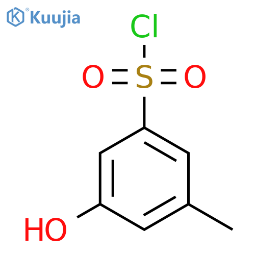 3-Hydroxy-5-methylbenzenesulfonyl chloride structure