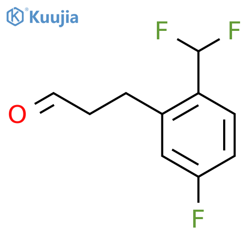 3-(2'-(Difluoromethyl)-5'-fluorophenyl)propionaldehyde structure