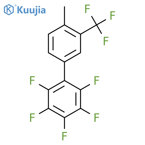 4'-Methyl-2,3,4,5,6-pentafluoro-3'-(trifluoromethyl)biphenyl structure