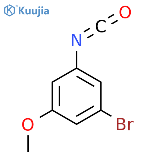 1-bromo-3-isocyanato-5-methoxybenzene structure