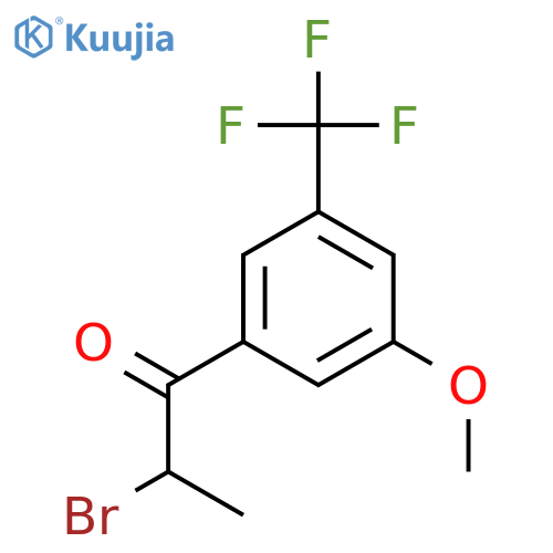 2-Bromo-3'-methoxy-5'-(trifluoromethyl)propiophenone structure