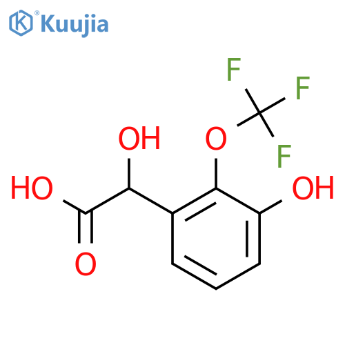 3-Hydroxy-2-(trifluoromethoxy)mandelic acid structure