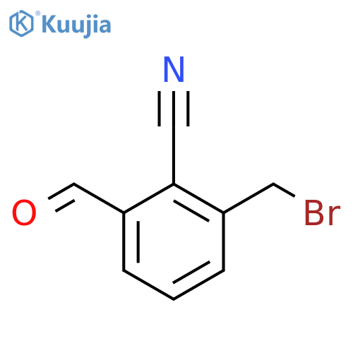 3-(Bromomethyl)-2-cyanobenzaldehyde structure