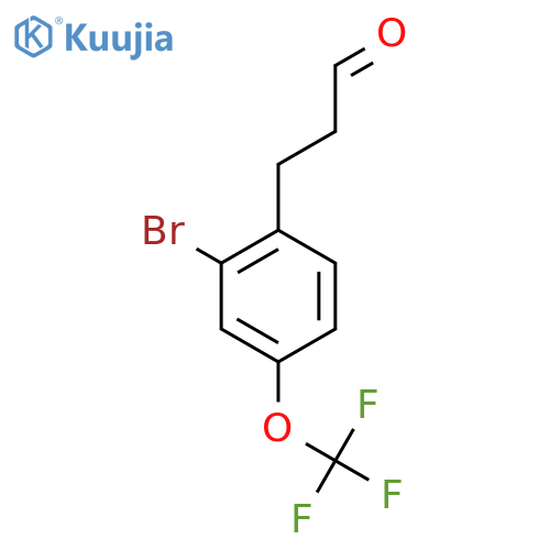 3-(2'-Bromo-4'-(trifluoromethoxy)phenyl)propionaldehyde structure