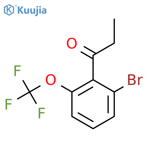 2'-Bromo-6'-(trifluoromethoxy)propiophenone structure
