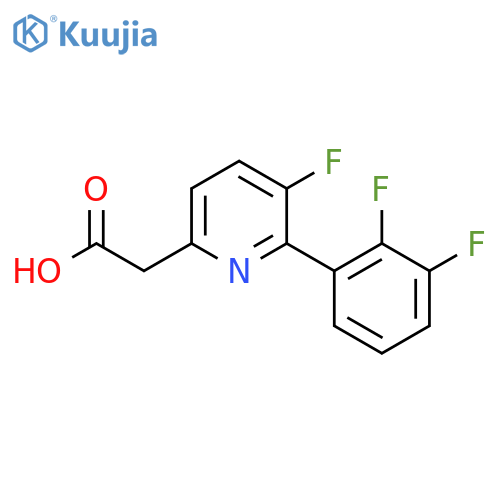 2-(2,3-Difluorophenyl)-3-fluoropyridine-6-acetic acid structure