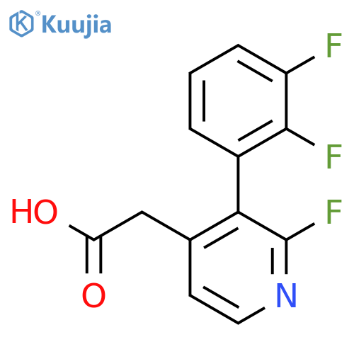 3-(2,3-Difluorophenyl)-2-fluoropyridine-4-acetic acid structure