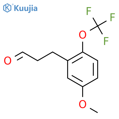 3-(5'-Methoxy-2'-(trifluoromethoxy)phenyl)propionaldehyde structure