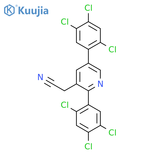 2,5-Bis(2,4,5-trichlorophenyl)pyridine-3-acetonitrile structure