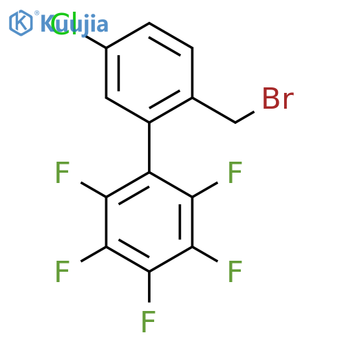 2'-Bromomethyl-5'-chloro-2,3,4,5,6-pentafluorobiphenyl structure