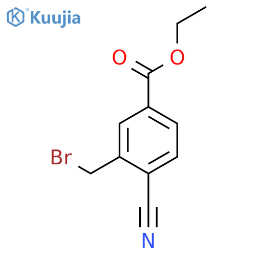 Ethyl 3-(bromomethyl)-4-cyanobenzoate structure