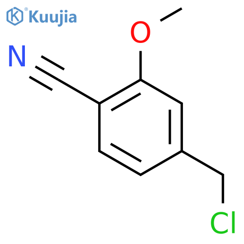 4-(chloromethyl)-2-methoxy-benzonitrile structure