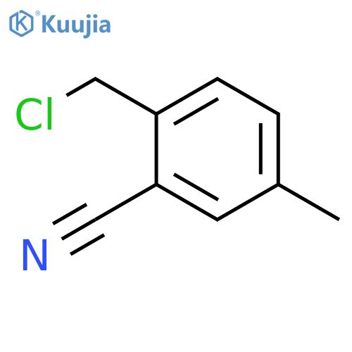 2-(chloromethyl)-5-methylbenzonitrile structure