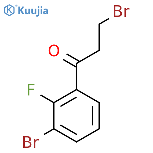 3',3-Dibromo-2'-fluoropropiophenone structure