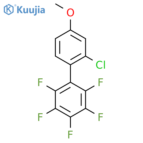 2'-Chloro-4'-methoxy-2,3,4,5,6-pentafluorobiphenyl structure