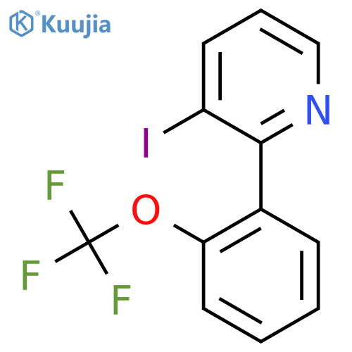 3-Iodo-2-(2-(trifluoromethoxy)phenyl)pyridine structure