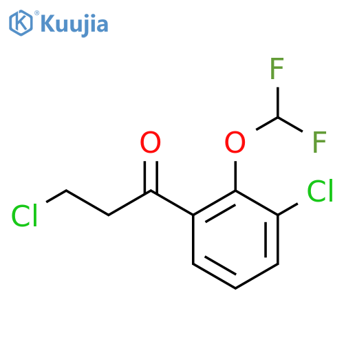 3,3'-Dichloro-2'-(difluoromethoxy)propiophenone structure