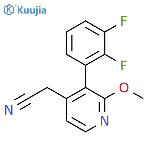 3-(2,3-Difluorophenyl)-2-methoxypyridine-4-acetonitrile structure