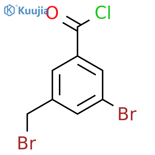 3-Bromo-5-(bromomethyl)benzoyl chloride structure
