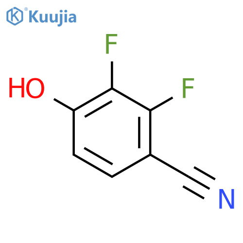 2,3-Difluoro-4-hydroxybenzonitrile structure