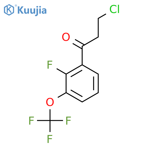 3-Chloro-2'-fluoro-3'-(trifluoromethoxy)propiophenone structure