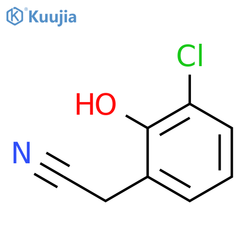 2-(3-chloro-2-hydroxyphenyl)acetonitrile structure