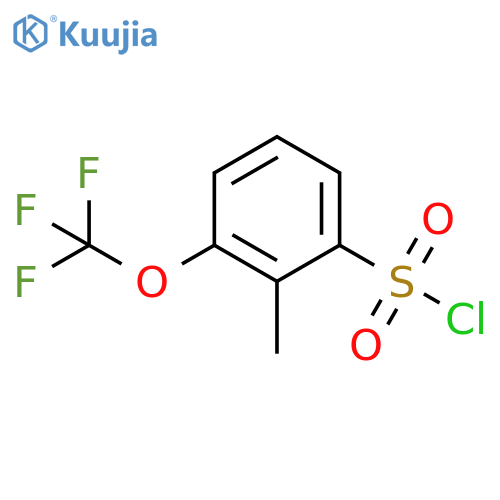 2-methyl-3-(trifluoromethoxy)benzene-1-sulfonyl chloride structure
