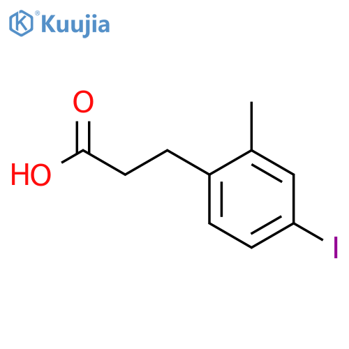 3-(4-Iodo-2-methyl-phenyl)-propionic acid structure