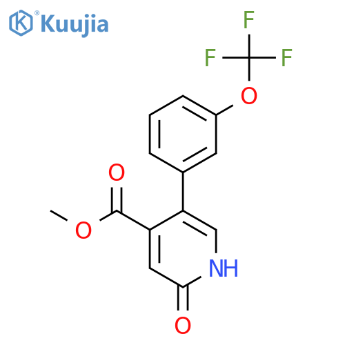 Methyl 2-hydroxy-5-(3-(trifluoromethoxy)phenyl)isonicotinate structure