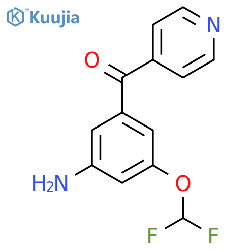 4-(3-Amino-5-(difluoromethoxy)benzoyl)pyridine structure