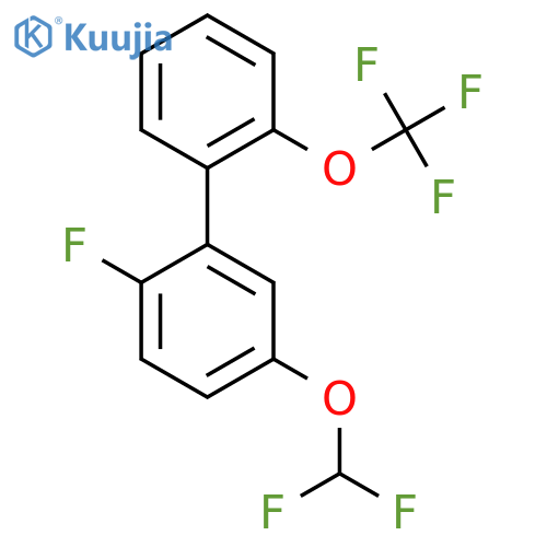 5-(Difluoromethoxy)-2-fluoro-2'-(trifluoromethoxy)biphenyl structure