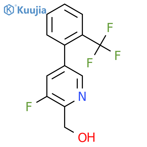 [3-Fluoro-5-[2-(trifluoromethyl)phenyl]pyridin-2-yl]methanol structure