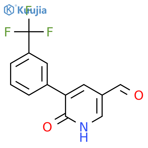 6-Hydroxy-5-(3-(trifluoromethyl)phenyl)nicotinaldehyde structure