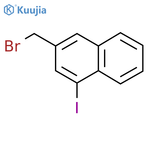 2-(Bromomethyl)-4-iodonaphthalene structure