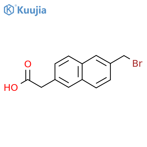 2-(Bromomethyl)naphthalene-6-acetic acid structure