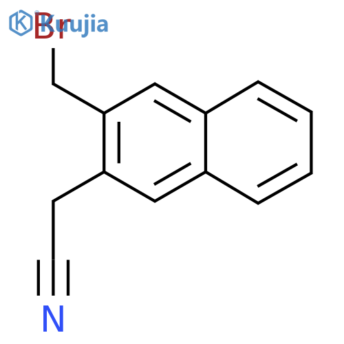 2-(Bromomethyl)naphthalene-3-acetonitrile structure