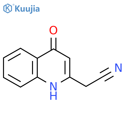 4-Hydroxyquinoline-2-acetonitrile structure